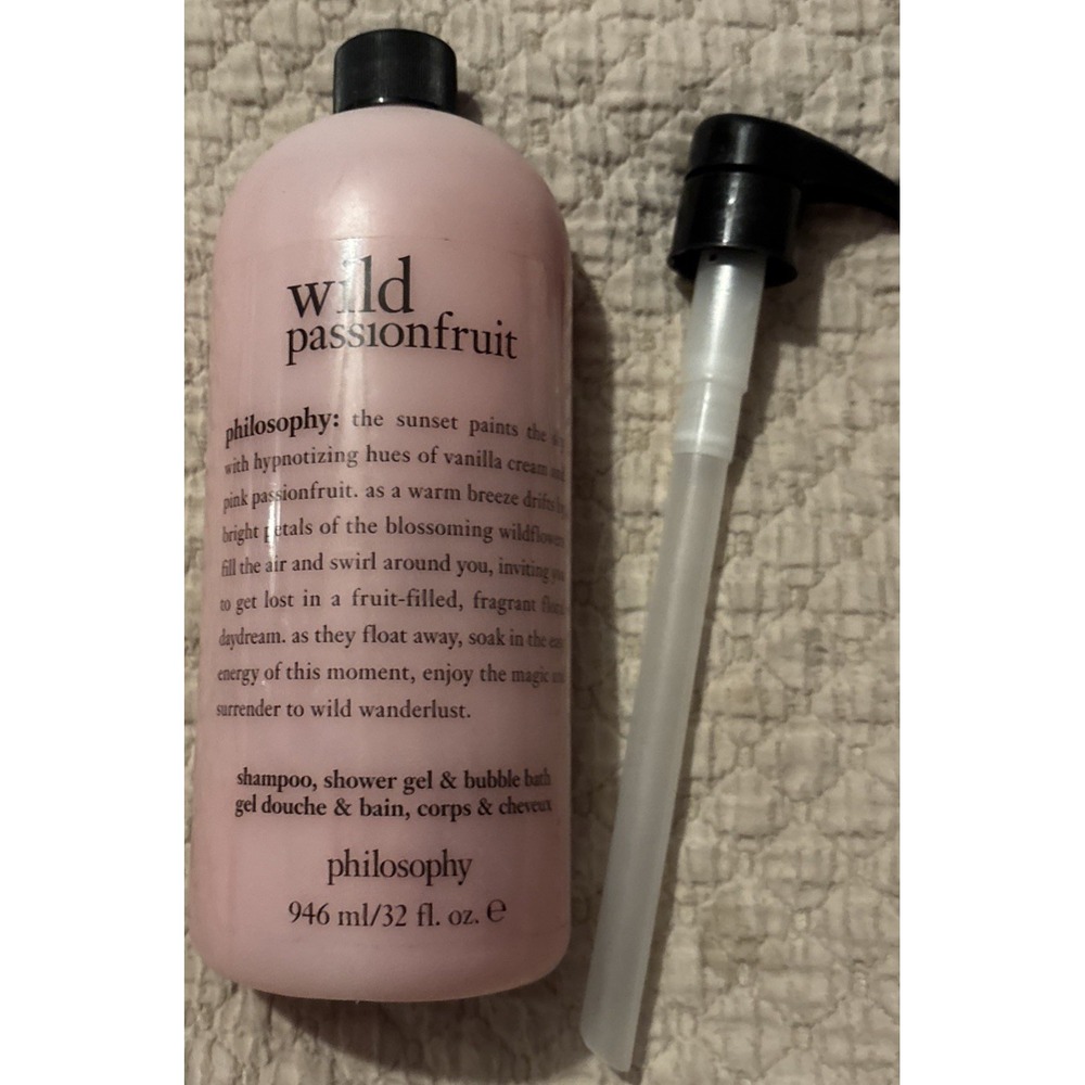 Philosophy - Wild Passionfruit  - Shampoo Shower Gel Bubble Bath  32oz